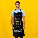 Search for funny 70th birthday aprons For him