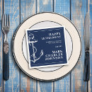 Search for anchor napkins Navy blue