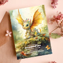 Search for dragon baby shower invitations Magical