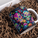 Search for day dead mugs Dia de los muertos