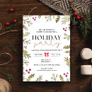 Search for holly seasonal invitations Elegant