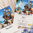 Search for treasure invitations Pirate ship party