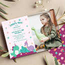 Search for dinosaur photo birthday invitations Dinomite