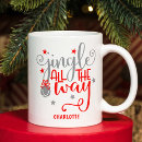 Search for jingle bell mugs Jingle all the way