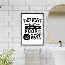 Search for funny poop posters Toilet