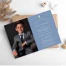 Search for modern first communion invitations Boy