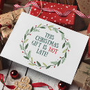 Search for late christmas cards Procrastination humour