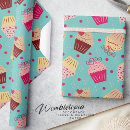 Search for cupcakes wrapping paper Red