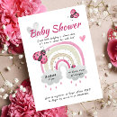 Search for ladybug baby shower invitations Hearts