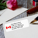 Search for canadian flag return address labels Red