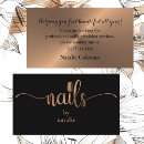 Search for cosmetology business cards Nail technician