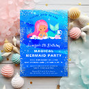 Search for mermaid glitter invitations Whimsical
