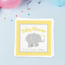 Search for yellow grey napkins Baby shower