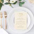 Search for gold wedding menus Elegant