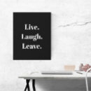 Search for funny canvas prints black and white