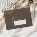 Search for brown wedding envelopes Minimalist