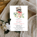 Search for racoon invitations Pink