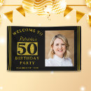 Search for 50th birthday posters Gold glitter
