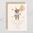 Search for green teddy bear invitations Sage