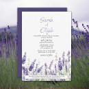 Search for lavender flower wedding invitations Watercolor