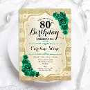 Search for 80th dinner birthday invitations For her