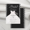 Search for black and white lace bridal shower invitations Dress