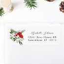 Search for white flower return address labels Winter
