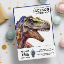 Search for t rex birthday invitations Boy