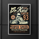 Search for vintage race car posters Speedway