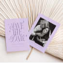 Search for lavender save the dates Minimal