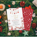 Search for baby christmas invitations Red