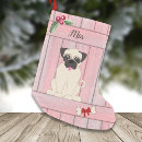 Search for pug christmas stockings Puppy