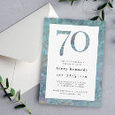 Search for 70th for him birthday invitations Elegant classy