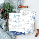 Search for holiday baby boy shower invitations Baby it's cold outside