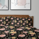 Search for vintage floral pattern pillowcases Black