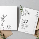 Search for line drawing wedding invitations Flower