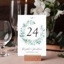 Search for flower wreath table cards Greenery
