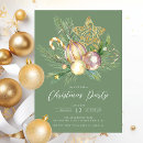 Search for golden christmas invitations Elegant