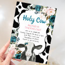 Search for cow print birthday invitations barnyard