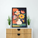 Search for abstract floral posters Minimalist