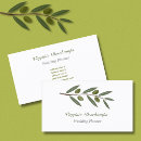 Search for olive branch business cards Watercolor