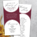 Search for burgundy wedding programs Calligraphy