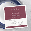 Search for burgundy wedding napkins Classic