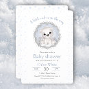 Search for polar bear baby shower invitations White