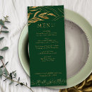 Search for emerald green menus Elegant