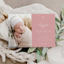 Search for pink baby girl christening invitations Modern