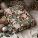Search for retro santa wrapping paper Green