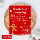 Search for gingerbread men invitations Red