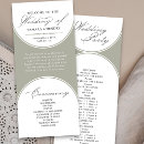 Search for order of service wedding programs Calligraphy
