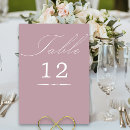 Search for dusty rose table cards Calligraphy